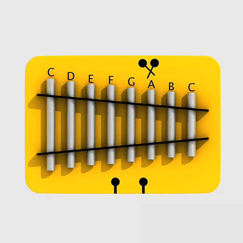 پگوڈا بیلس کڈز ، کنڈرگارٹن کمرشل کھیل کے میدان کے موسیقی کے آلات